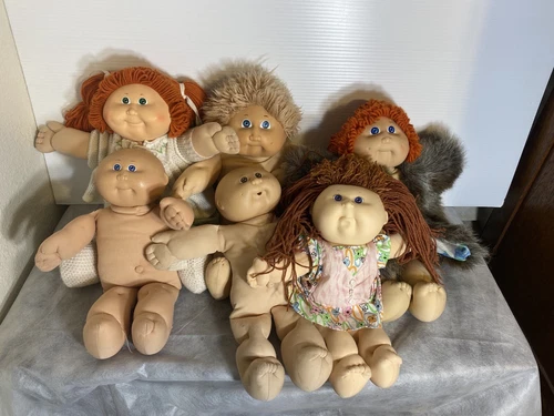 VINTAGE Cabbage Patch Kids Lot RARE 1983 Black Signature & One 1st & W Clothes