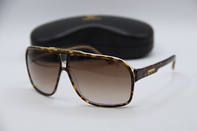 NEW CARRERA GRAND PRIX 2 086HA HAVANA CLEAR AUTHENTIC SUNGLASSES W/CASE 64-09