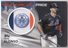 2022 Topps City Flag Patch Commemorative Relics Black PETE ALONSO CFP-PA 113/299