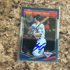Johnny Aiello Signed 2018 Panini Stars & Stripes Auto Longevity Blue Jays