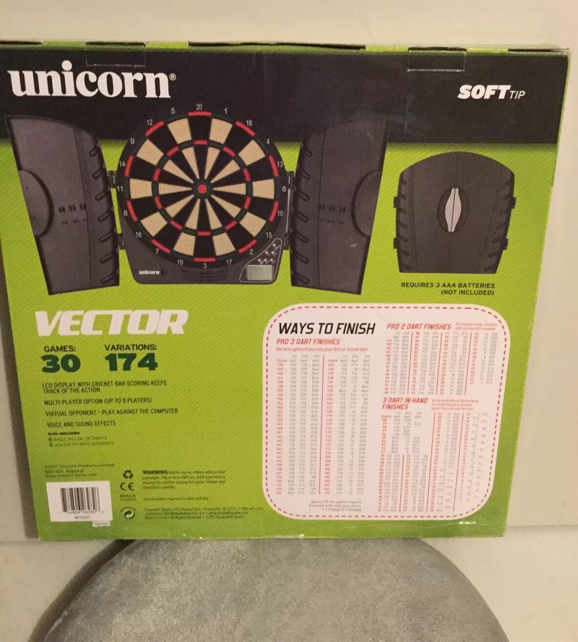 unicorn vector electronic dartboard