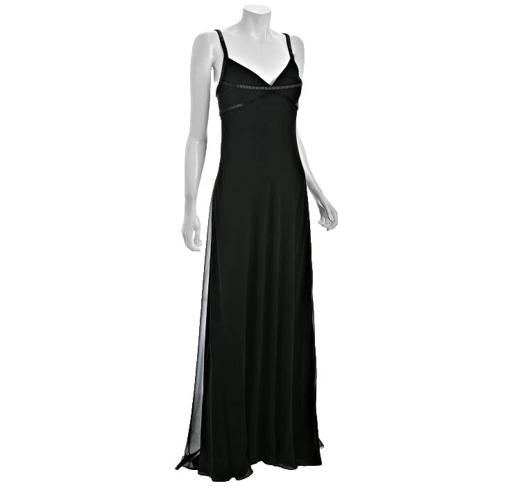Black Sleeveless 100% Silk Bridesmaid Dresses