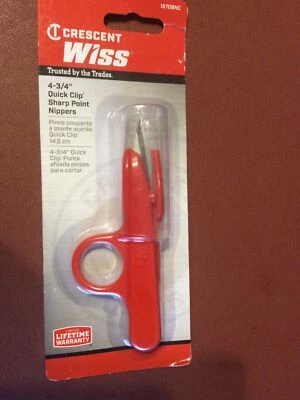 Crescent Wiss 4-3/4” Quick Clip Sharp Point Nippers 1570BNC