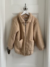 Women's Zip-Up Teddy Bear Sherpa Coat Faux Fur