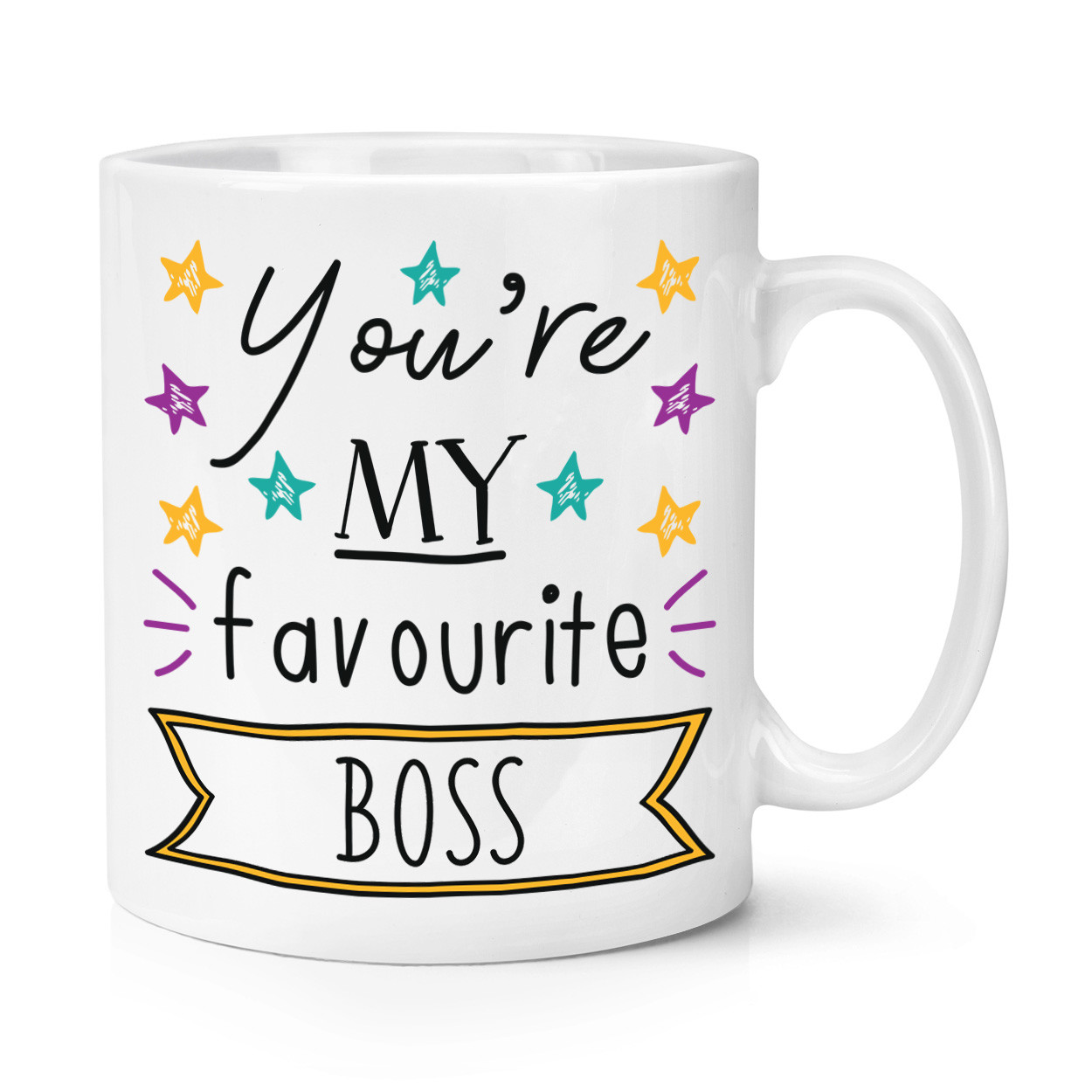 You're My Favourite Boss Stars 10oz Mug Cup - Funny Best
