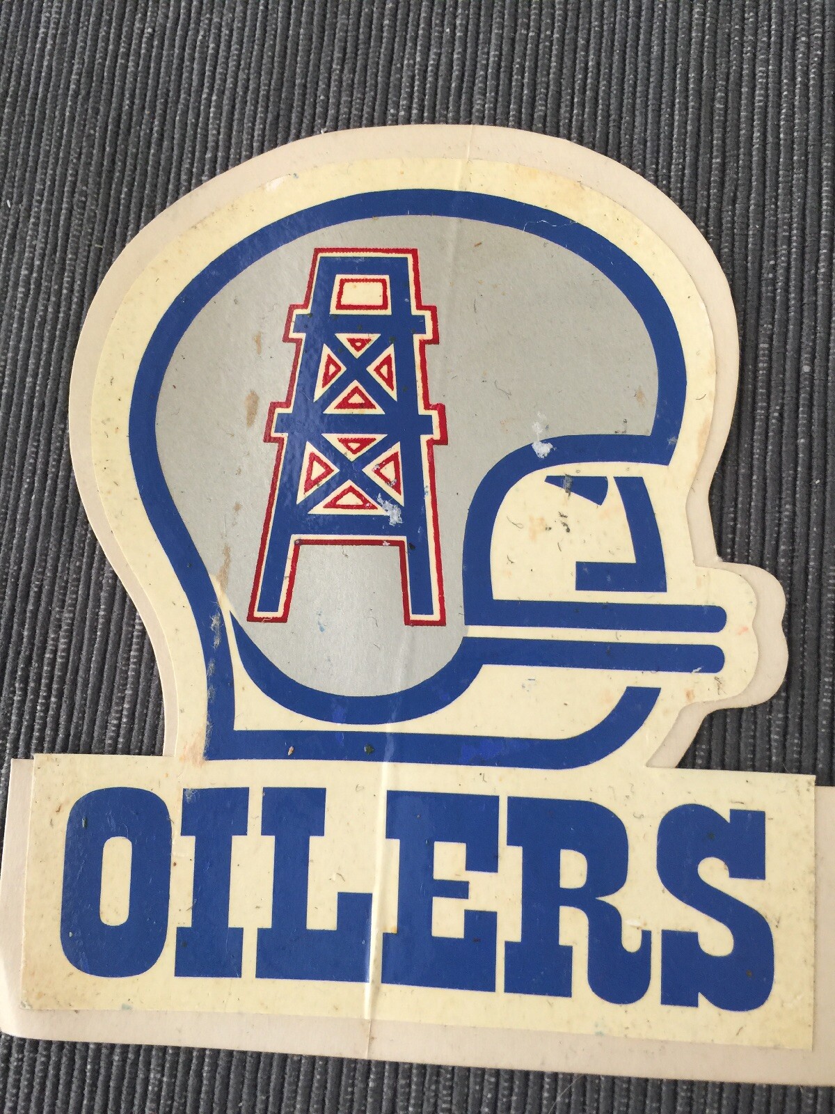 NEW UNUSED RARE Vintage 1960s Houston Oilers Decal Sticker Helmet eBay