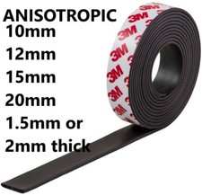 Self Adhesive Magnetic Tape Anisotropic Magnet Roll 1m 2m 5m 10m Craft DIY