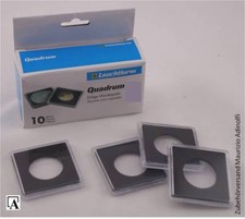 Leuchtturm M&uuml;nzkapseln Quadrum 10erPack f&uuml;r 10 bis 41 mm hier ausw&auml;hlen   eckige