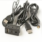 Type C USB Port Panel Extension Cable Adapter For Car SUV Dash Flush Mount 150CM