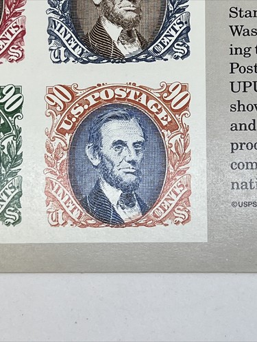 World Stamp Expo '89 - 2433 1989 90c Pane of 4 Imperforate Stamps - Mint NH - Picture 4 of 10