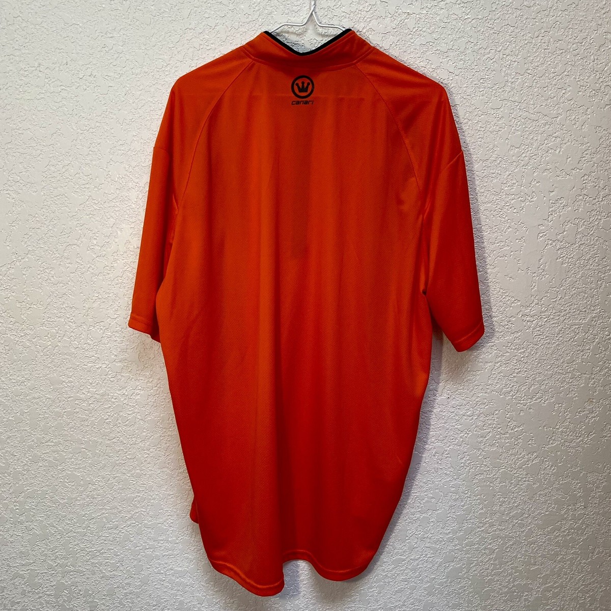 CANARI Maillot de cyclisme pour homme, Camouflage orange
