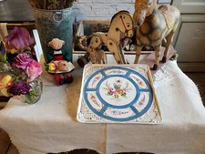 Allemagne Meissen  saxe porcelaine de paris ?  plateau a décor de fleurs