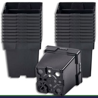 Pflanztopf 20 X 2 L Schwarz 14X14X14Cm Blumentopf Pflanzgefäß BlumenküBel