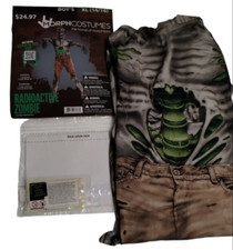 MorphCostumes Radioactive Zombie Boys 2 Piece Halloween Costume Size XL 14 16