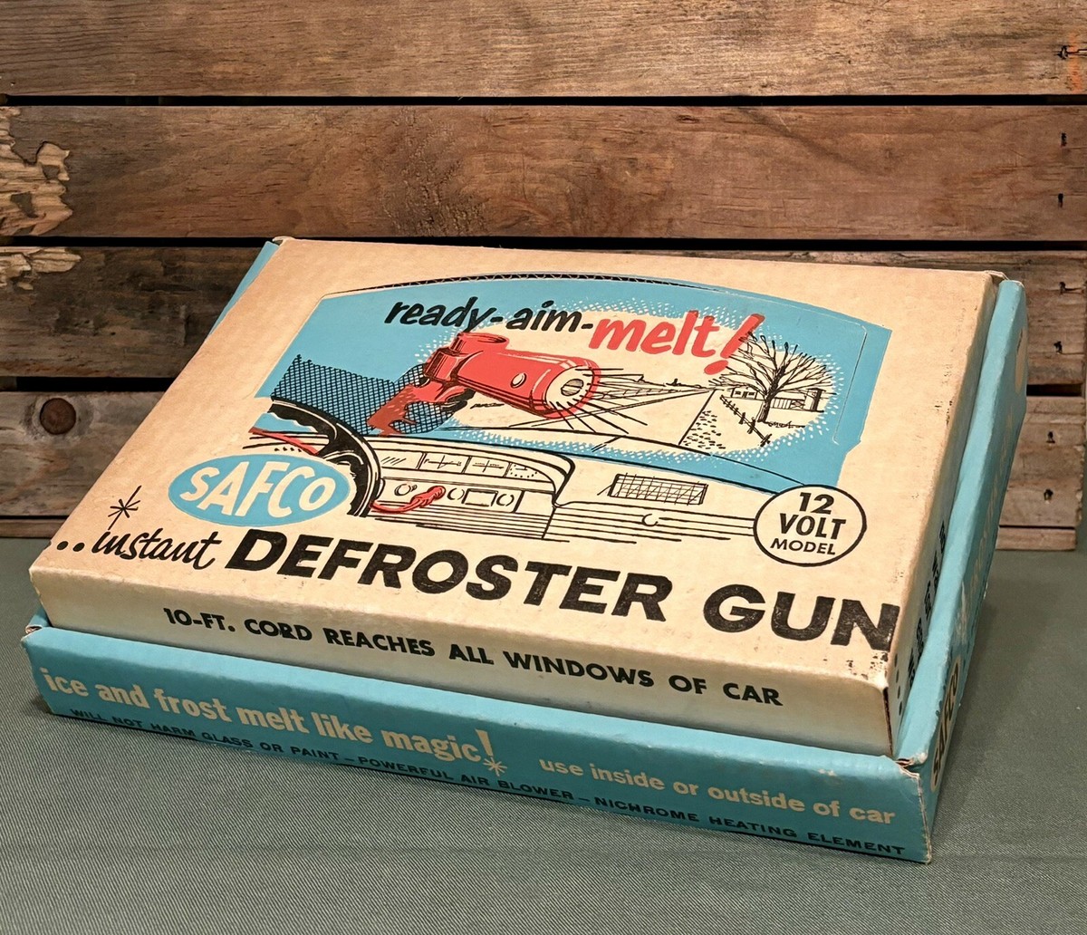 Vintage (NOS) SAFCO Instant Defroster Gun In Box Made Chicago USA 