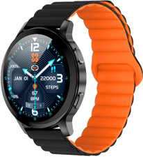 XINJI COBEE C3 SMART WATCH black and orange from inside strap* BRAND NEW SEALED