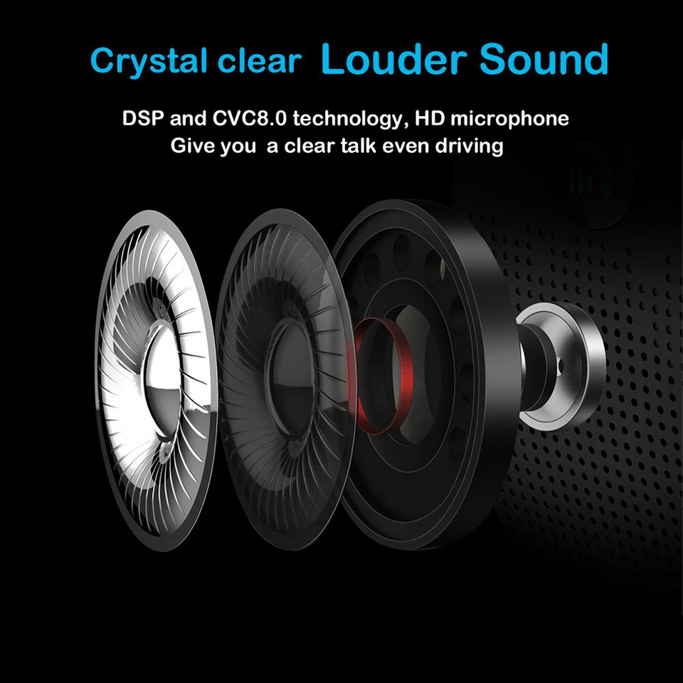 Wireless Car Bluetooth Handsfree Car Kit Speaker Phone Sun Visor Clip Black AU - Изображение 3 из 4