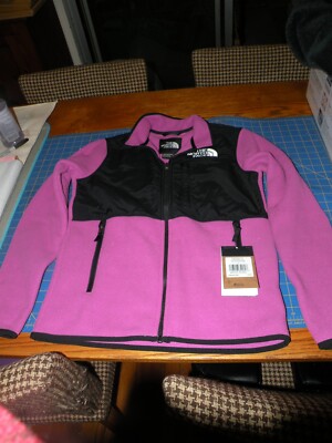 NWT NORTHFACE  TEEN DENALI PULLOVER JACKET PINK BLACK XL 14/16 $130.00 POLARTEC