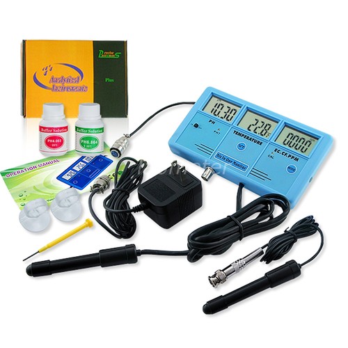6-in-1 Multi-Function Digital LCD Meter Water Tester EC CF TDS (ppm) PH °C °F - Picture 3 of 6