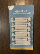 Genkent Replacement Toothbrush Heads Oral-B Compatible - 12 Count