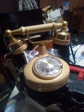 Vintage Western Electric Gold Cream Telephone Rotary French Princess Royal Style