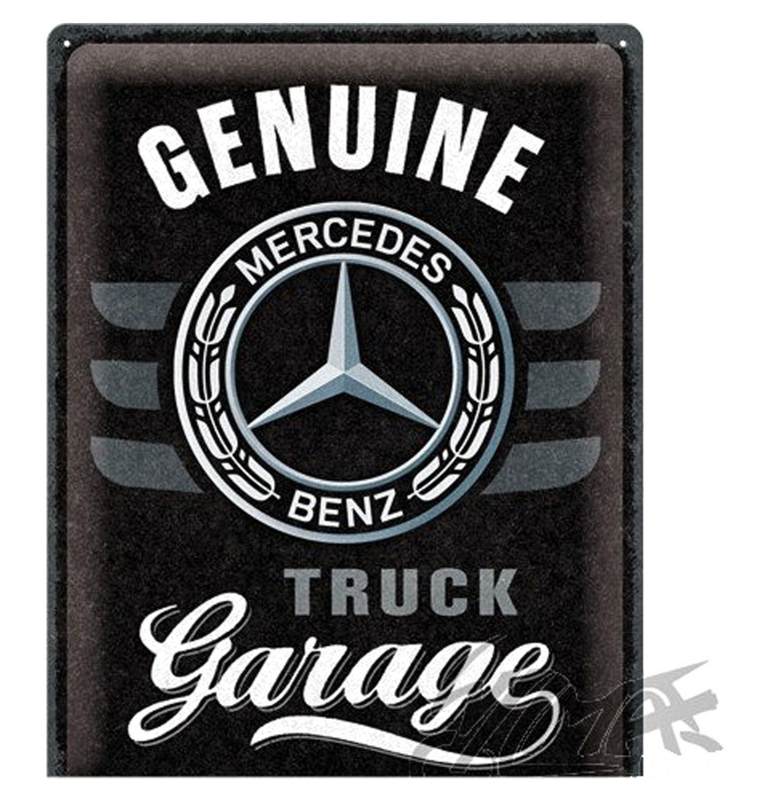 Plateau 30x40 Daimler Truck Garage plat de service métal pour déco bistrot rétro