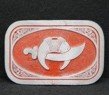 WB13124 COOL VINTAGE 1970s JEWEL OF THE ORDER SHRINER'S SYMBOL BUCKLE