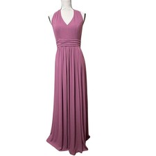David’s Bridal Chianti Halter Bridesmaid Dress Size 4 Formal Gown