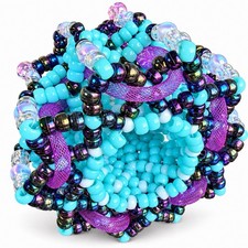 Gorgeous Huge Kandi, Detailed rave plur edm Kandi Cuff Rotator