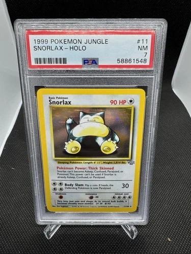 1999 Pokemon Jungle Snorlax Holo #11 PSA 7 NM - Wizards of the Coast Vintage