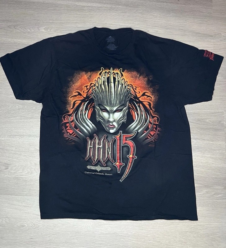 Universal Halloween Horror Nights T-Shirt Adult Large, Black 2005