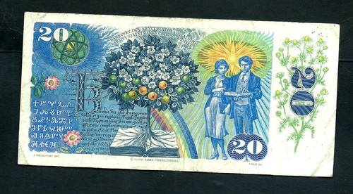 Czechoslovakia (P95) 20 Korun 1988 - Picture 2 of 2