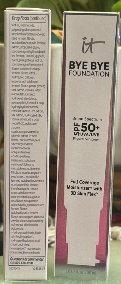 Lot 2 It Cosmetics Bye Bye Foundation Moisturizer 50+ SPF Full Cover FAIR 2/27 - Image 4 of 4