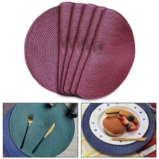 For Christmas Dining Woven Placemats Add Class and Style to Your Table