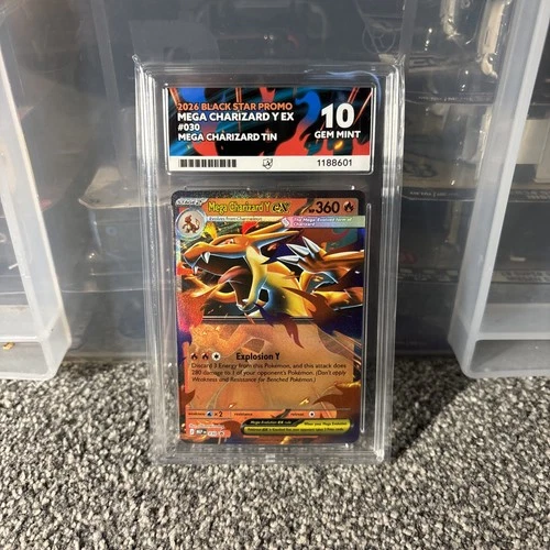 ACE 10 - Mega Charizard Y EX - 030 - Pokemon Tin Black Star Promo - English