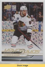 2024-25 Series 1 Young Guns Speckled Rainbow Foil Landon Slaggert #203 READ dk8