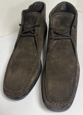 TOD'S Polacchino QUINN Chukka Boots Men's US 11 brown suede boot Driving shoes
