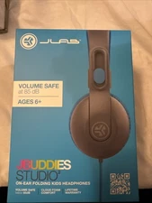 JLab Studio 2 JBuddies Wired Kids Headphones Volume Safe 3.5mm On-Ear Brand New