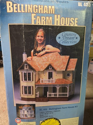 #ad #ad Dura Craft *BELLINGHAM Farm House BL 455 Dollhouse Kit SEALED $370.00
