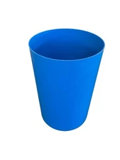 Vintage Blue KARTELL Milano Gino Colombini Space Age Trash Can Waste Bin MCM