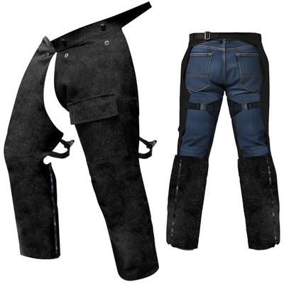 Adjustable Safety Chaps for Men, Orange, ANSI Certified