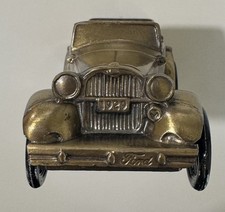Vintage 1974 Banthrico 1929 Ford Model A Convertible Rumble Seat Metal Car Bank
