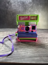 Vintage Barbie Polaroid Instant One Step 600 Camera With Strap Tested