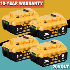 Pack 20V 20 Volt Max XR 8.0AH Lithium Ion Battery For DCB206-2 DCB205-2