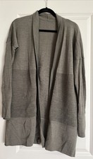 LULULEMON SIT IN LOTUS WRAP II OPEN FRONT SPLIT BACK CARDIGAN-EUC