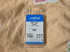 Crucial 16GB DDR5 5600 CL46 SODIMM RAM PC Computer Memory