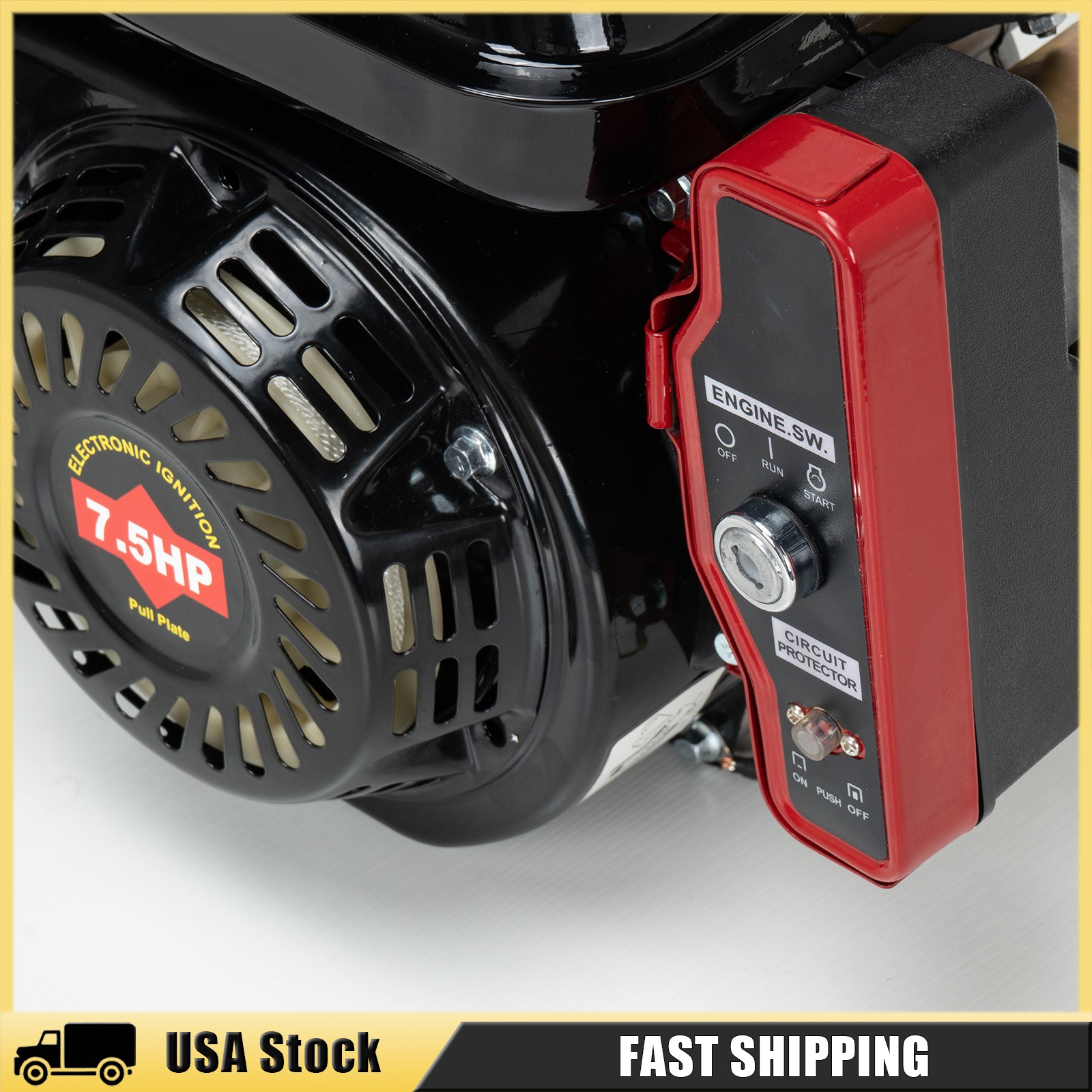 7.5 HP 212cc 4-Stroke Electric Start Horizontal Engine Go Kart Gas Engine Motor