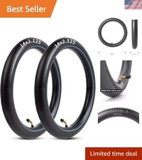 Heavy-Duty 14x2.125 Butyl Rubber Inner Tubes for E-Bikes Scooters 2-Pack