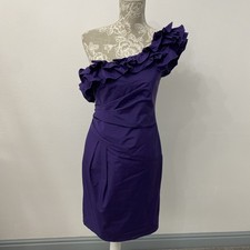 Red Herring Special Edition Purple One Shoulder Party Dress, Size 10
