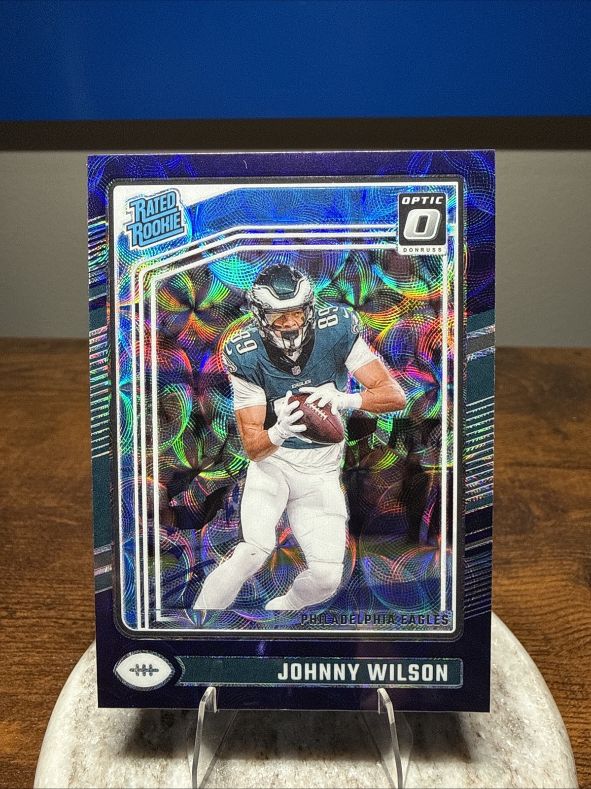 2024 Panini Donruss Optic Rated Rookie Johnny Wilson #256 Purple Scope Prizm RC